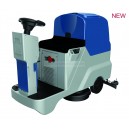 dual-brush ride-on scrubber dryer