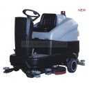 Full automatic dual-brush ride-on scrubber dryer machine
