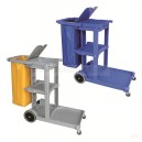 janitor cart with cover lid