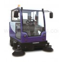 Li-battery powered ride-on driving road sweeper
