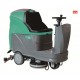 dual-brush ride-on scrubber dryer