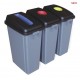 60L waste classification dustbin without bottom wheels