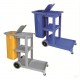 janitor cart with cover lid