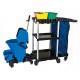 multi-functional janitor trolley cart
