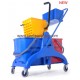 50L side press mop wringer bucket trolley